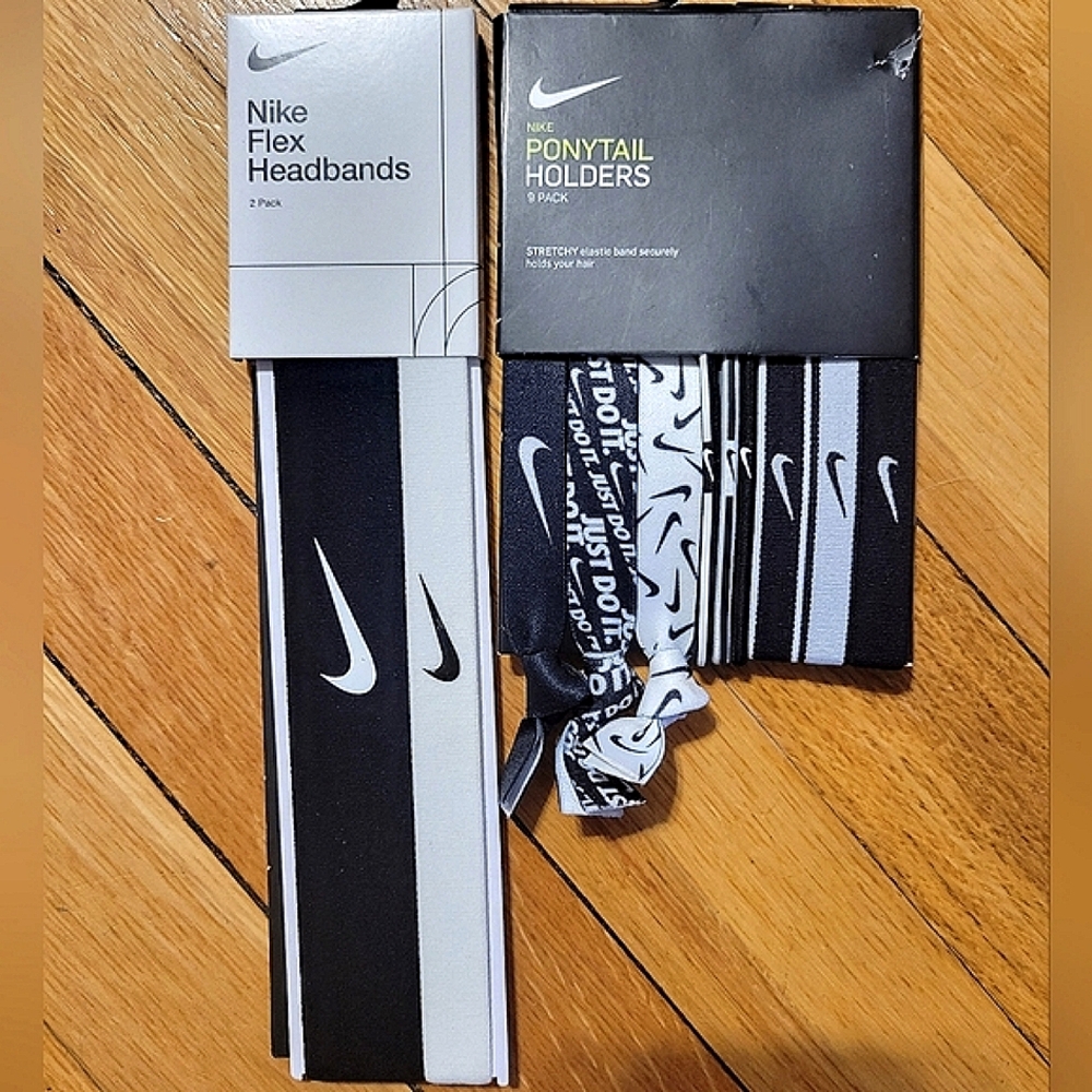 Nike Set Flex Headbands & Coordinating Ponytail Holders Set